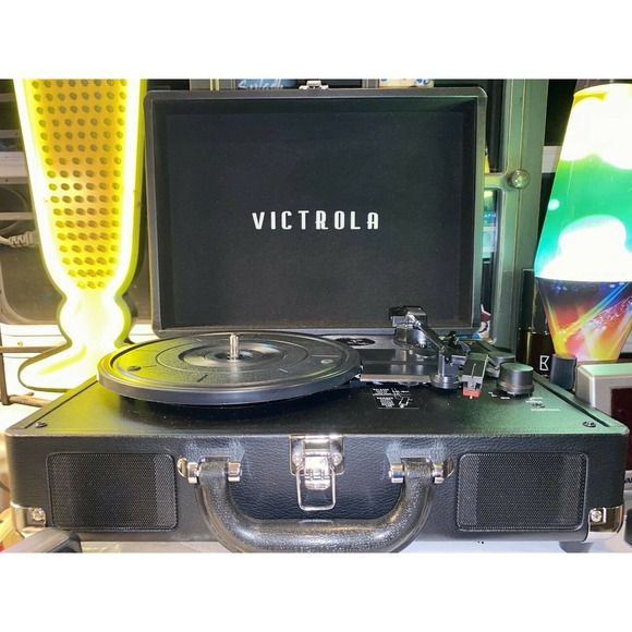 Victrola - Journey+ Bluetooth Suitcase Record Player - Black - Picture 2 of 2